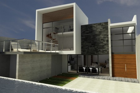 Casa Echegaray Remodelacion ( Fachada interior)